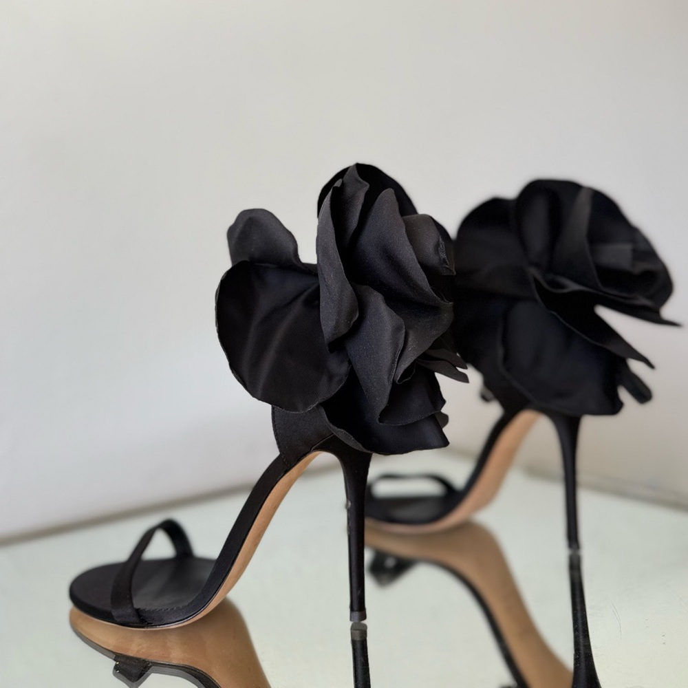 New GIUSEPPE ZANOTTI Peony 115mm Sandals In Schwarz $1,395 37 - Picture 8 of 13